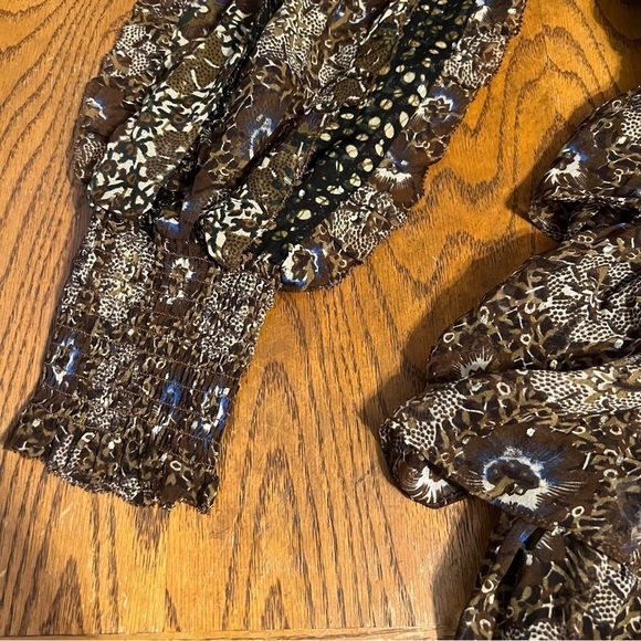 Ulla Johnson Tiered Silk Blend Brisa Mini Dress Noir Patchwork Sz 2 Party Dress - Picture 7 of 16